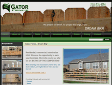 Tablet Screenshot of gator-fence.com